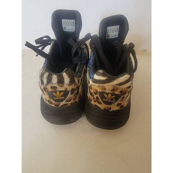 Adidas Falcon Out Loud Women's Multicolor Animal Print Lace-up Sneakers Size 7.5 - Picture 3 of 5